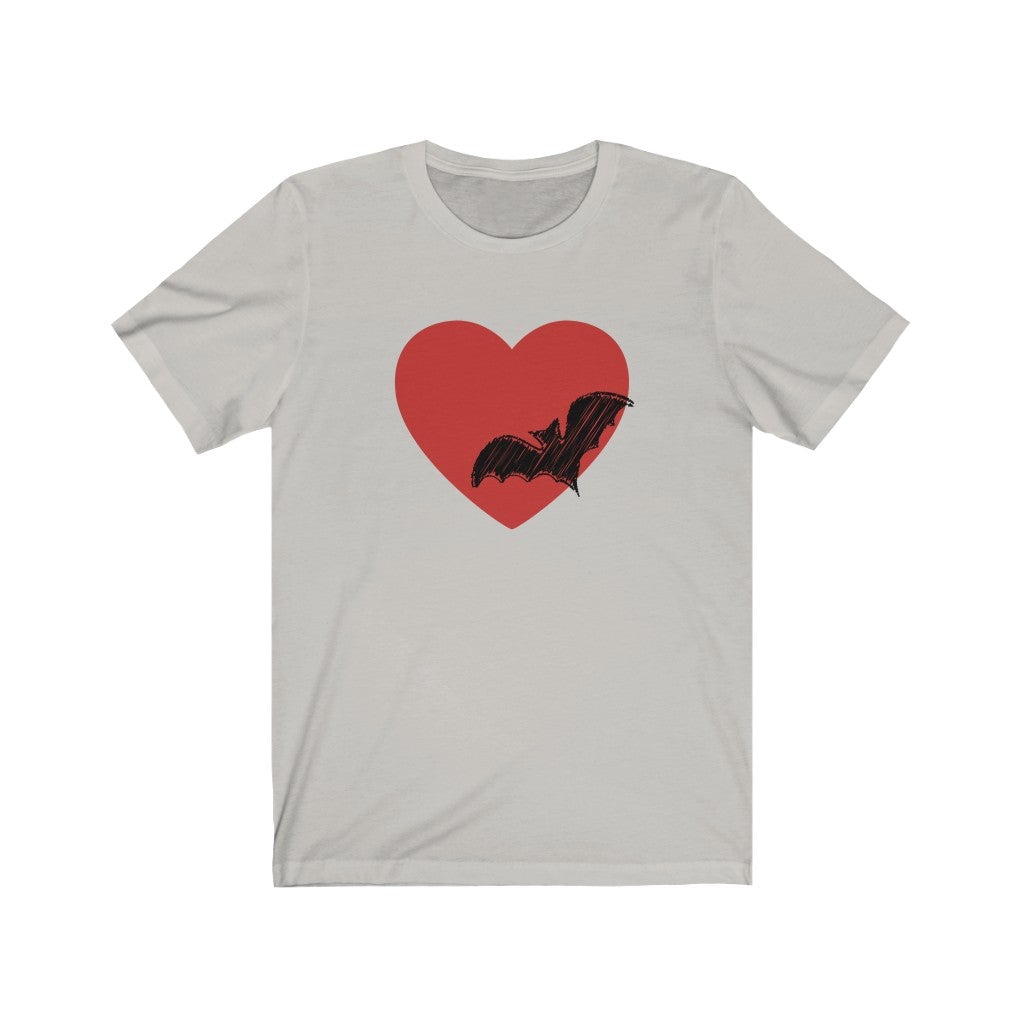 Batman Themed Valentine's Day T-shirt [Silver] NAB It Designs