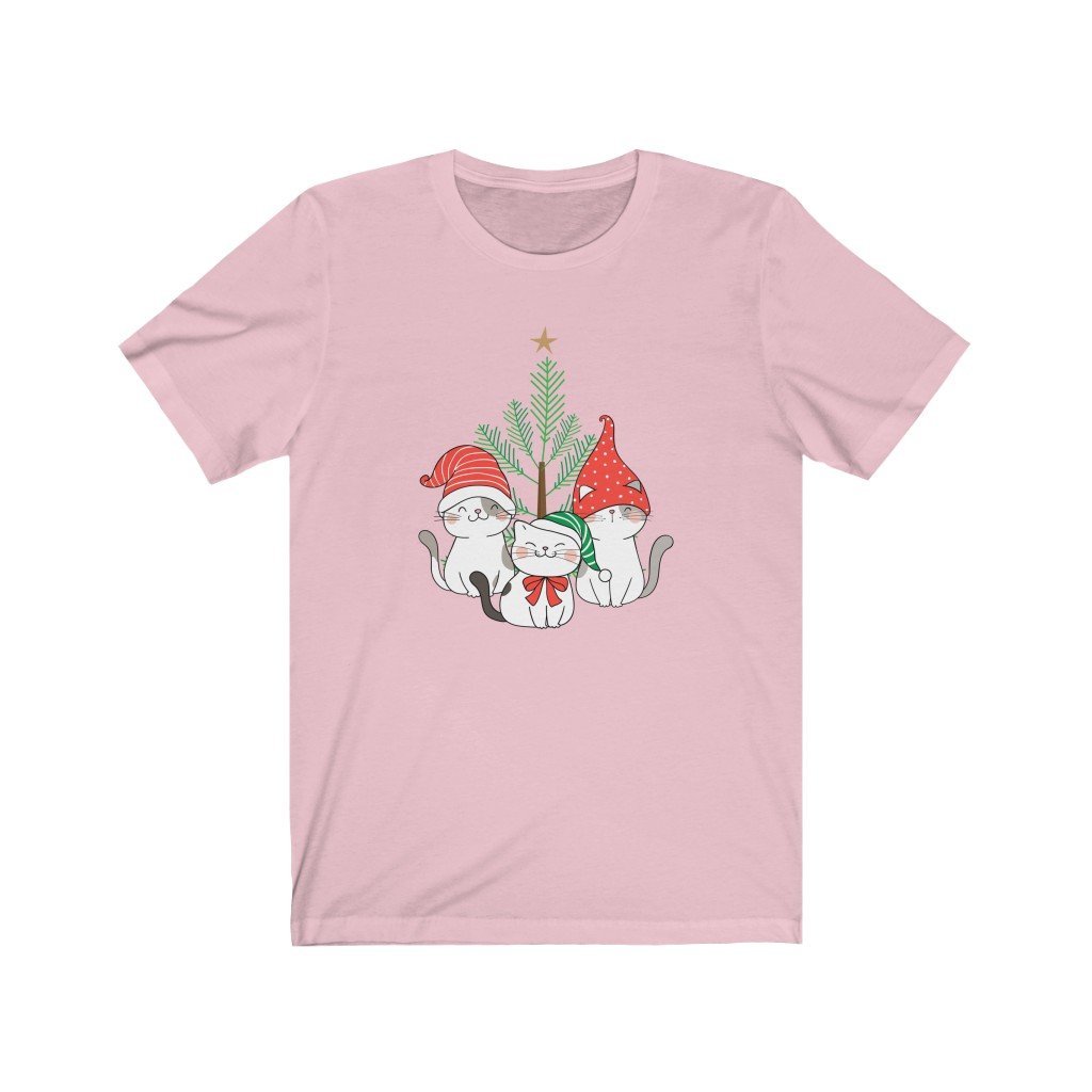 Christmas Kittens T-Shirt (Unisex) [Pink] NAB It Designs