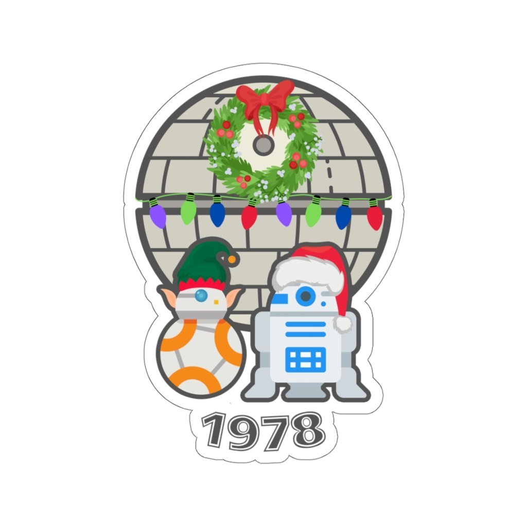 Droids Holiday 1978 - Funny Star Wars Sticker [3" × 3"] NAB It Designs