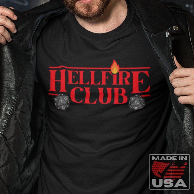 Hellfire Club - Stranger Things-Themed T-Shirt (Unisex) [Black] NAB It Designs