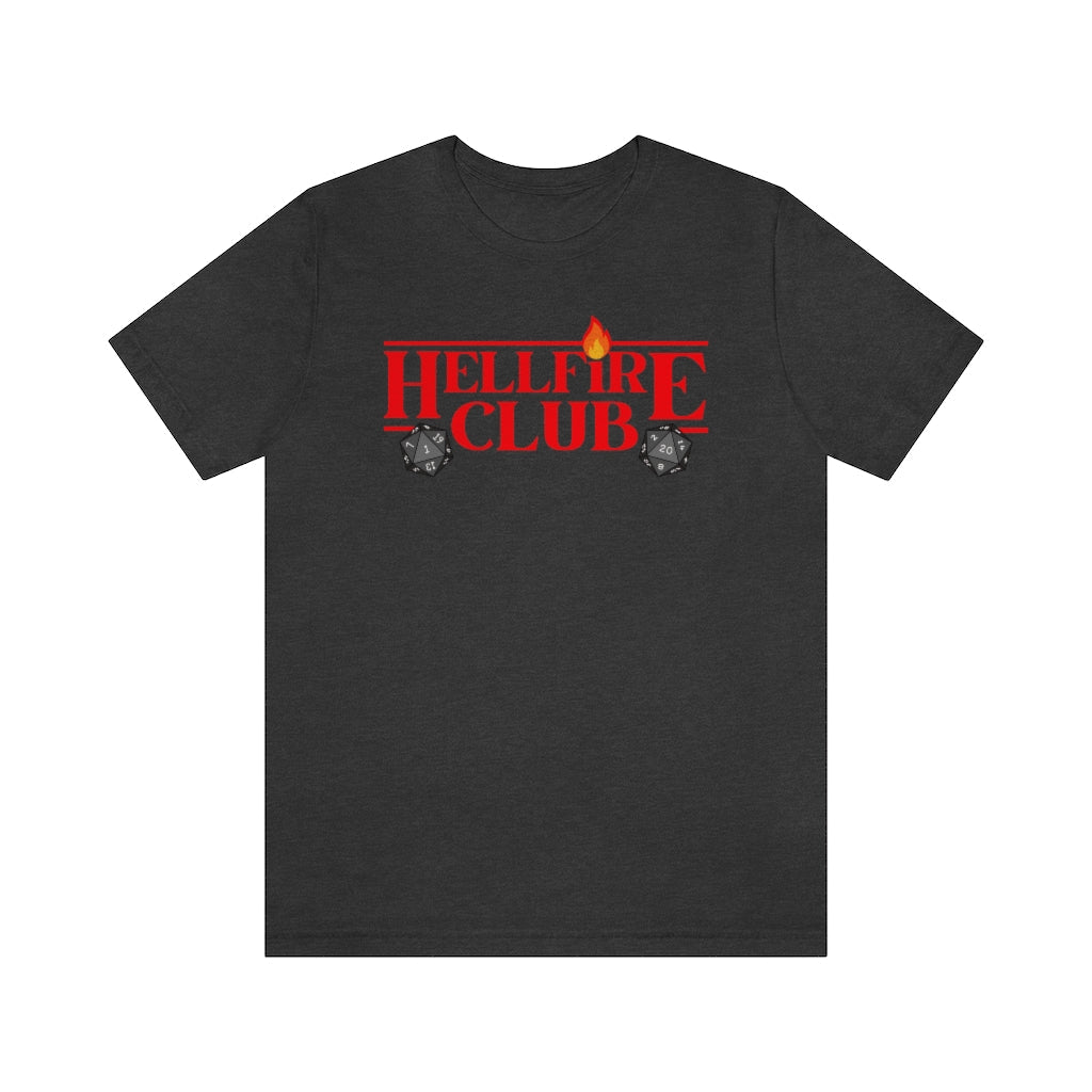 Hellfire Club - Stranger Things-Themed T-Shirt (Unisex) [Dark Grey Heather] NAB It Designs