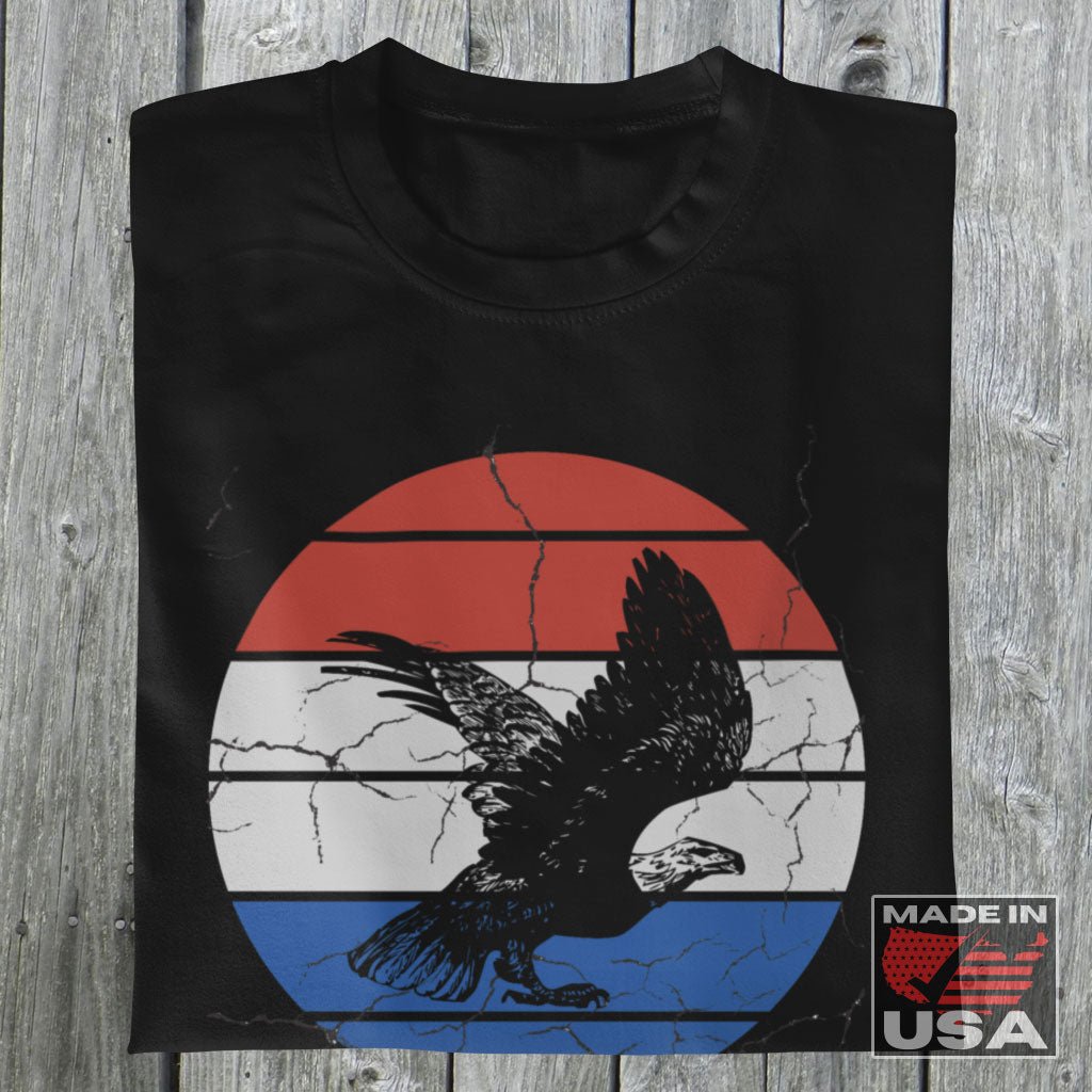 Let Freedom Ring - Eagle T-shirt (Unisex) [Black] NAB It Designs