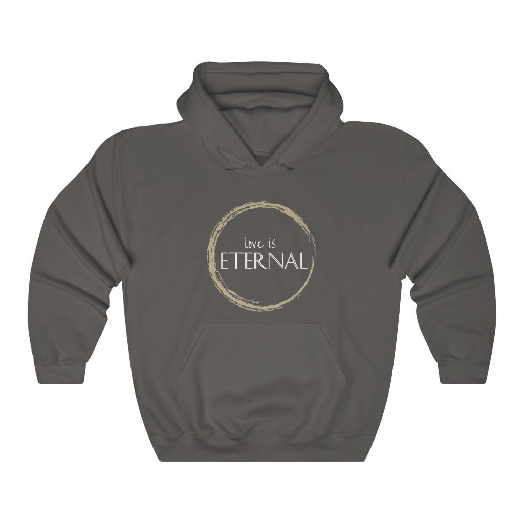 Love Is Eternal - Eternals-Themed Hooded Sweatshirt (Unisex) [Charcoal] NAB It Designs