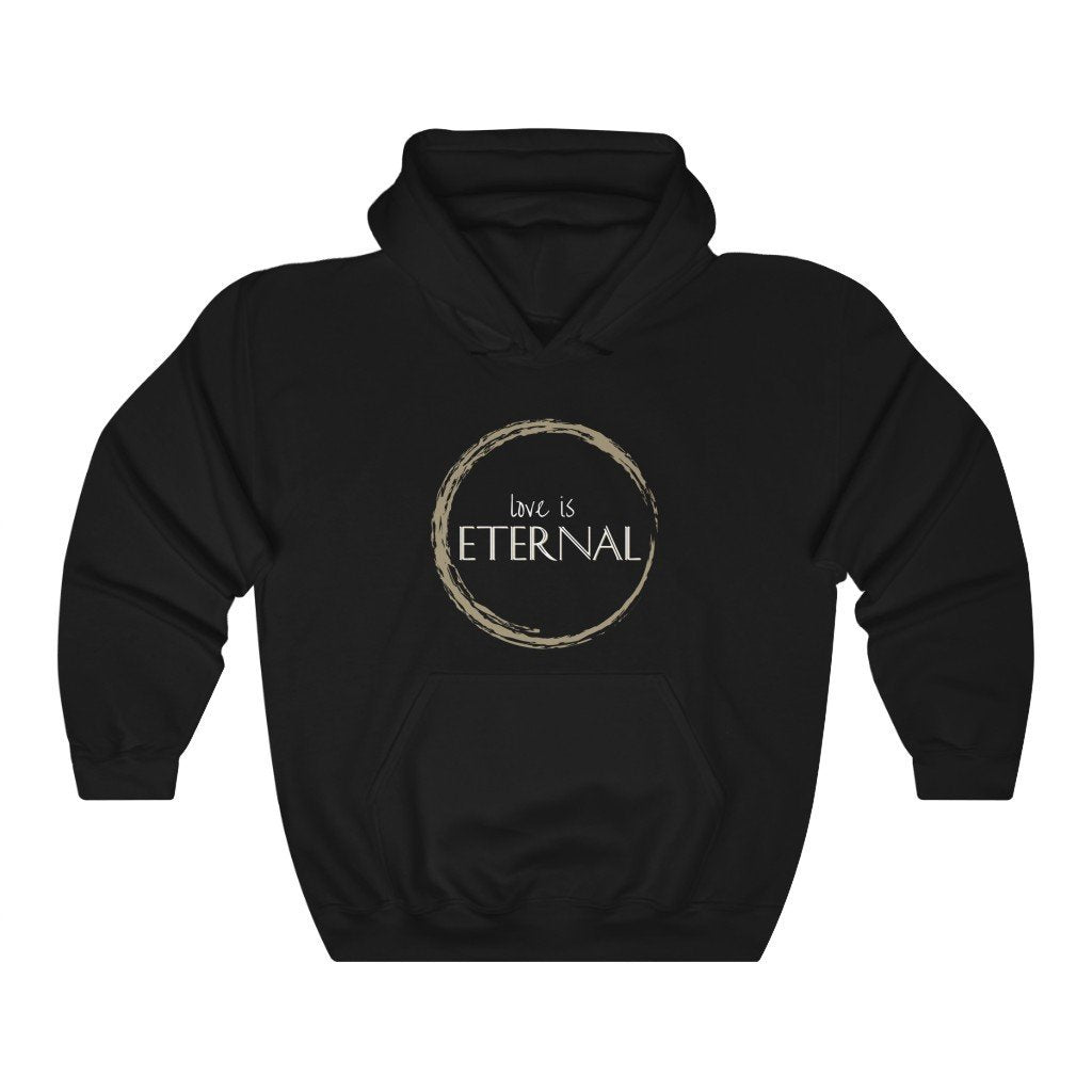Love Is Eternal - Eternals-Themed Hooded Sweatshirt (Unisex) [Black] NAB It Designs