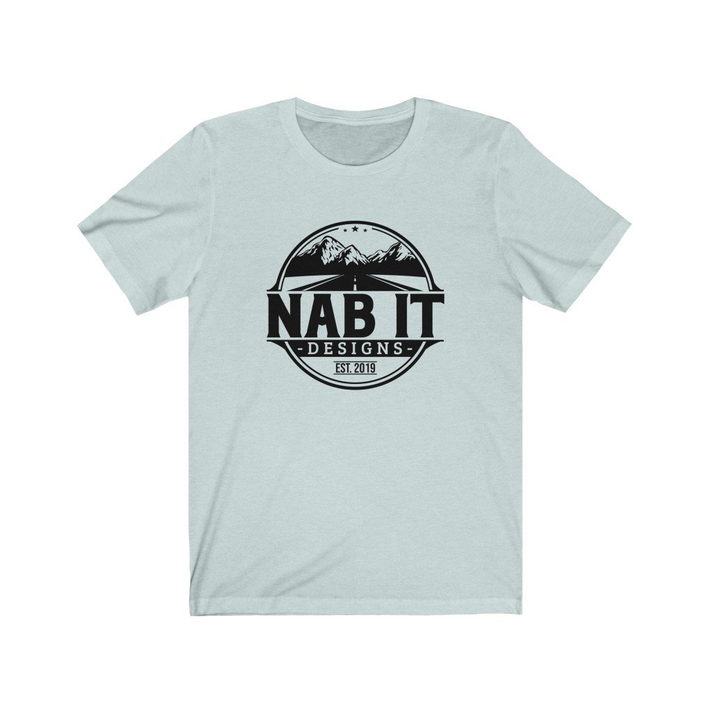 NAB It Tee (Black Logo) [Heather Ice Blue] NAB It Designs