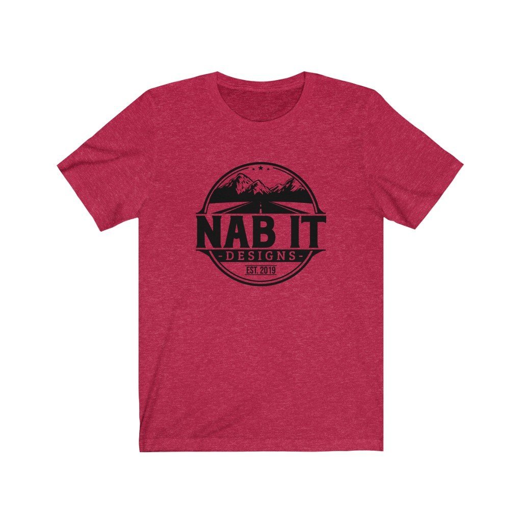 NAB It Tee (Black Logo) [Heather Red] NAB It Designs