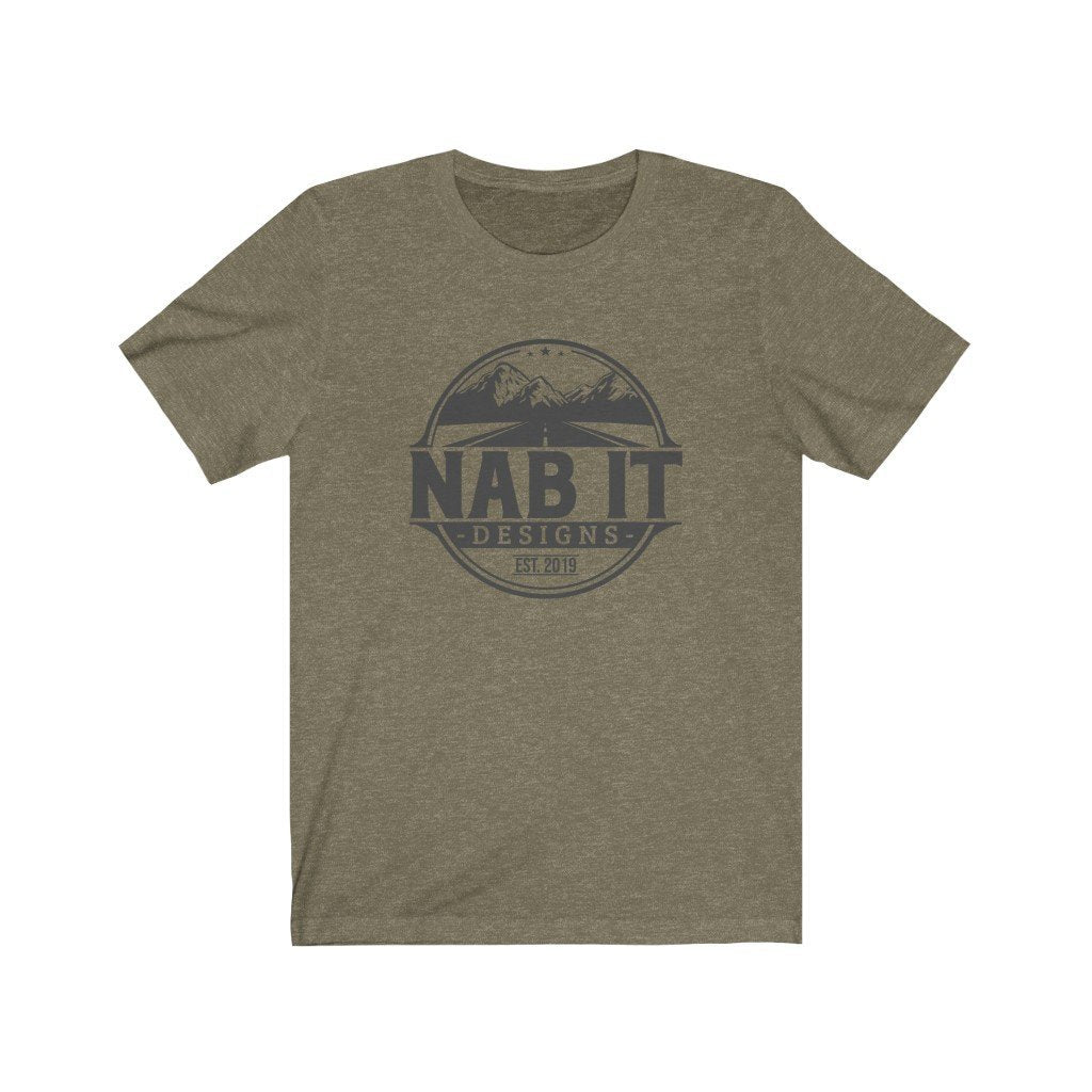 NAB It Tee (Dark Gray Logo) [Heather Olive] NAB It Designs