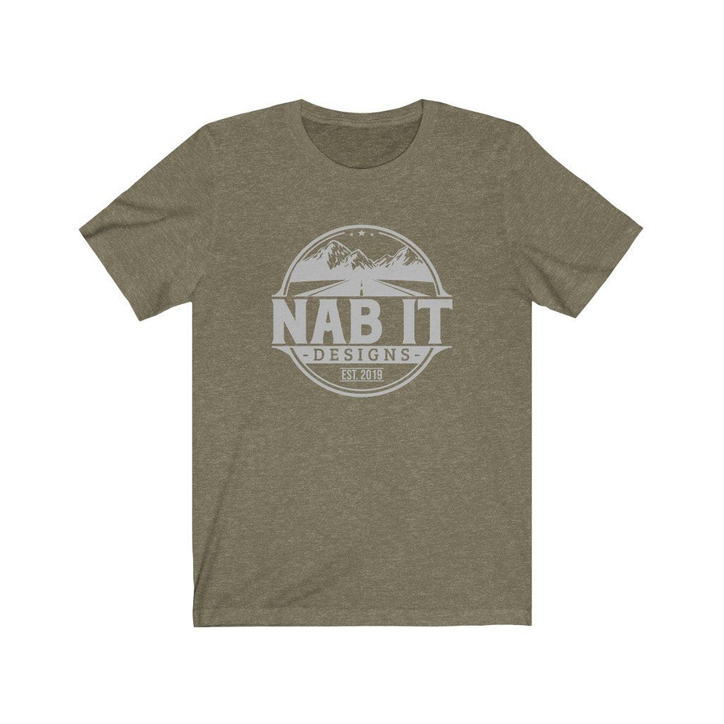 NAB It Tee (Light Gray Logo) [Heather Olive] NAB It Designs