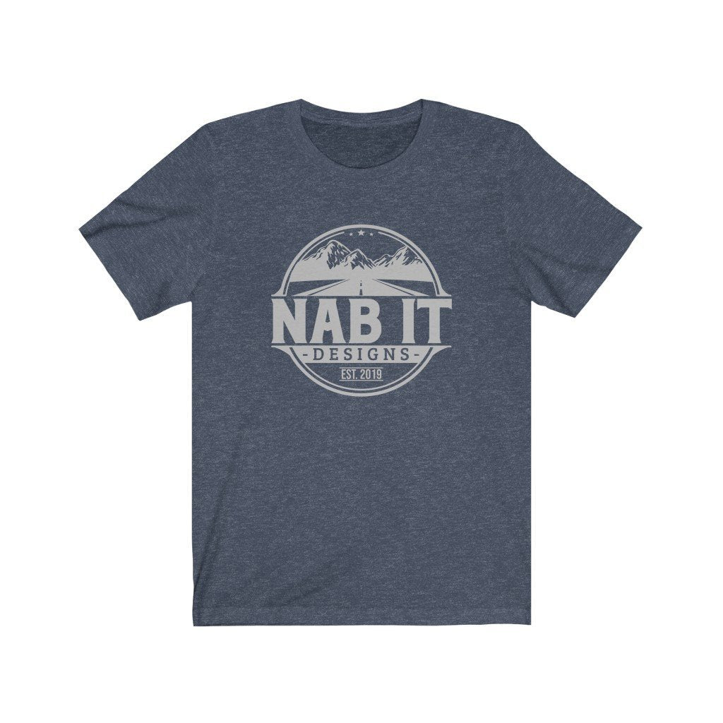 NAB It Tee (Light Gray Logo) [Heather Navy] NAB It Designs