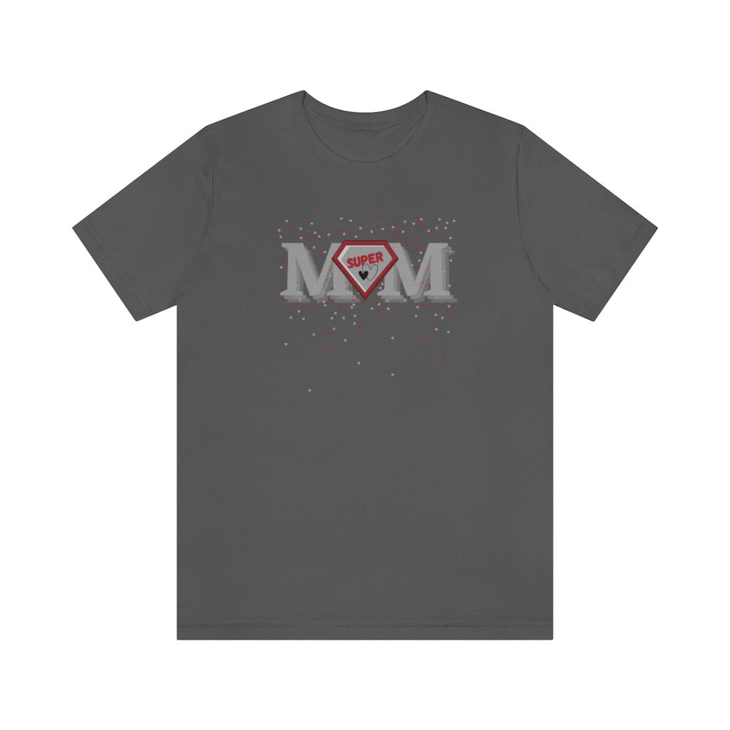 Super Mom Love - Fun Mother's Day T-Shirt [Asphalt] NAB It Designs