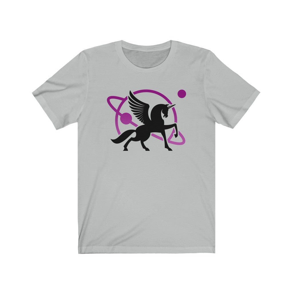 Black Unipeg - Unicorn Pegasus - Sci-Fi T-Shirt (Unisex) [Ash] NAB It Designs