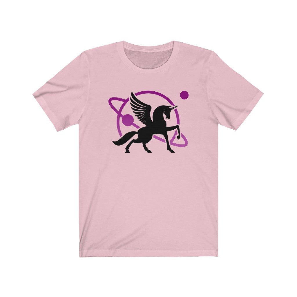 Black Unipeg - Unicorn Pegasus - Sci-Fi T-Shirt (Unisex) [Pink] NAB It Designs