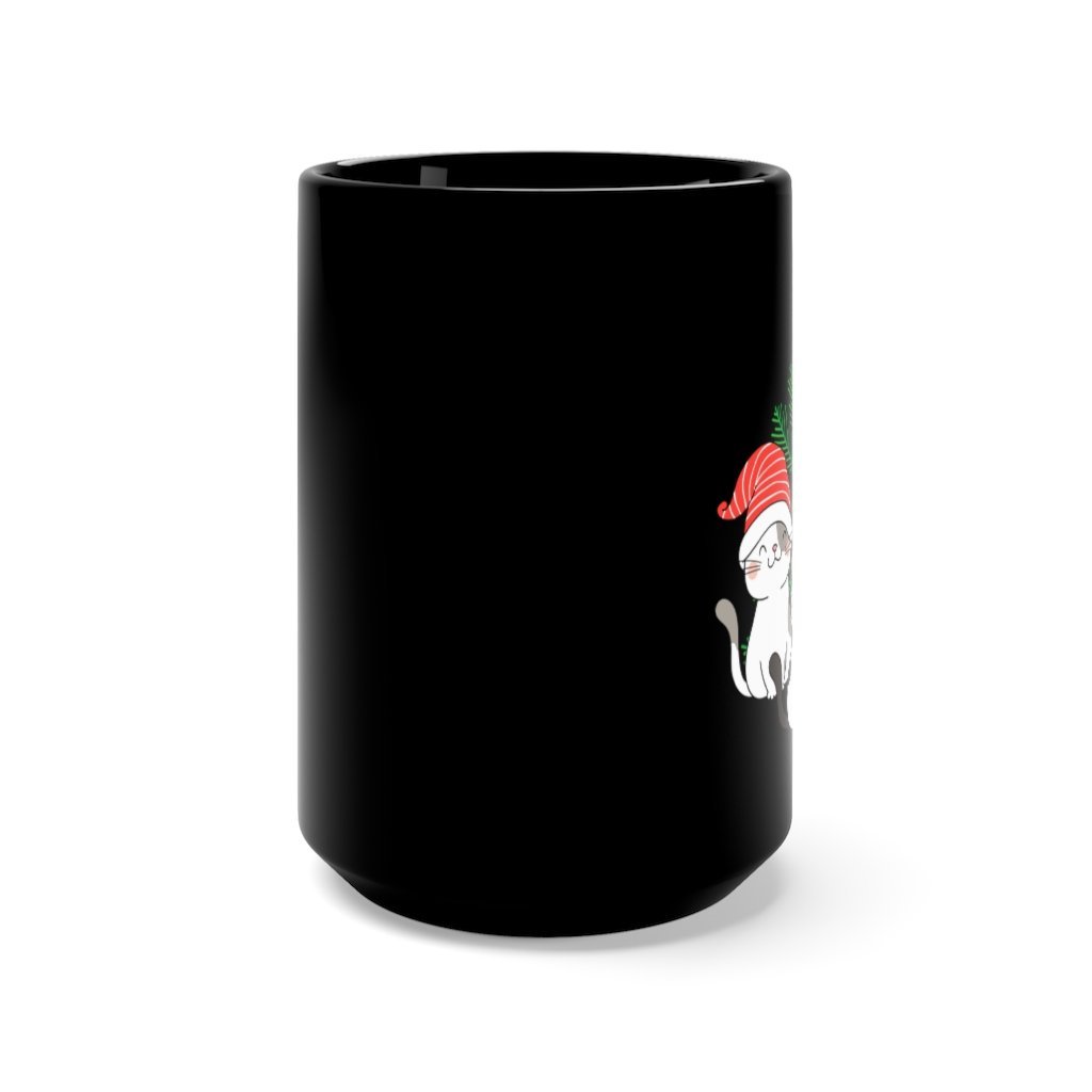Christmas Kittens Mug 15 oz, Black [15oz] NAB It Designs