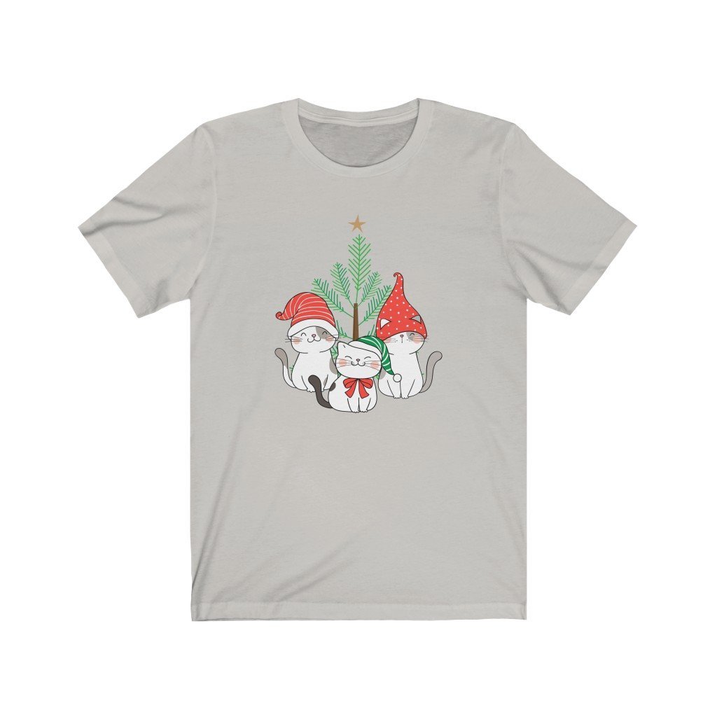 Christmas Kittens T-Shirt (Unisex) [Silver] NAB It Designs