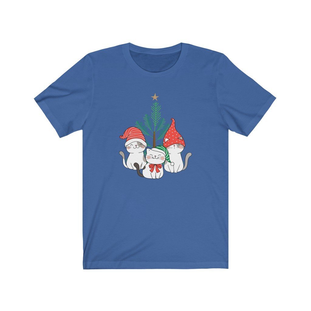 Christmas Kittens T-Shirt (Unisex) [True Royal] NAB It Designs