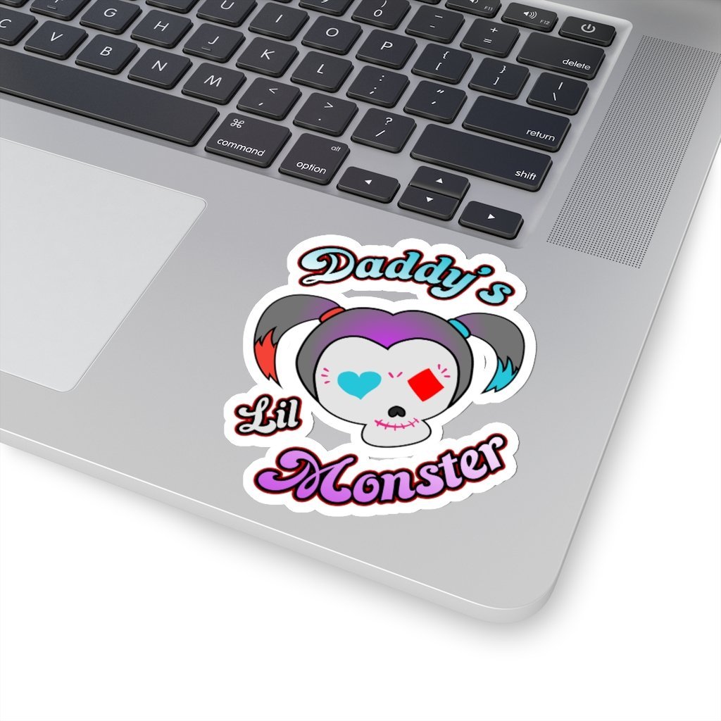 Daddy's Lil Monster - Harley Quinn Sticker [4" × 4"] NAB It Designs