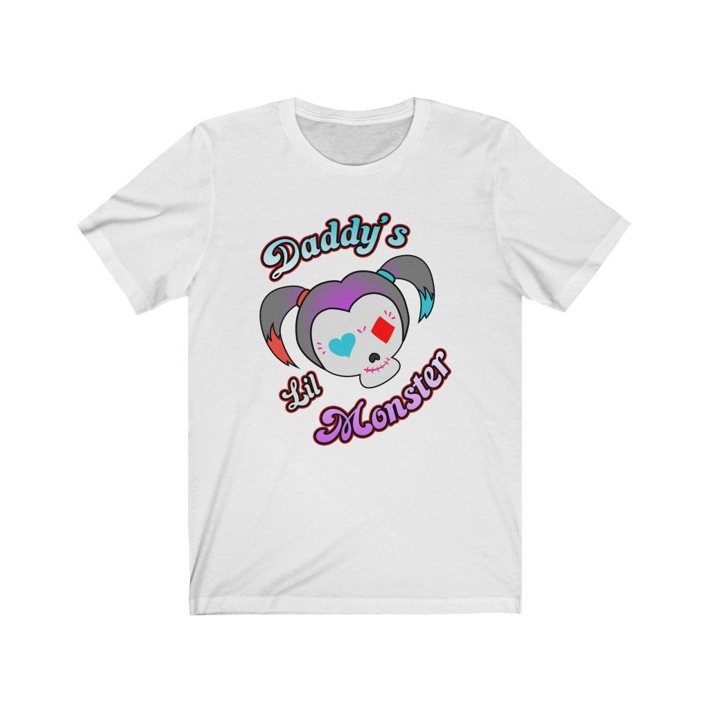 Daddy's Lil Monster - Harley Quinn T-Shirt (Unisex) [White] NAB It Designs