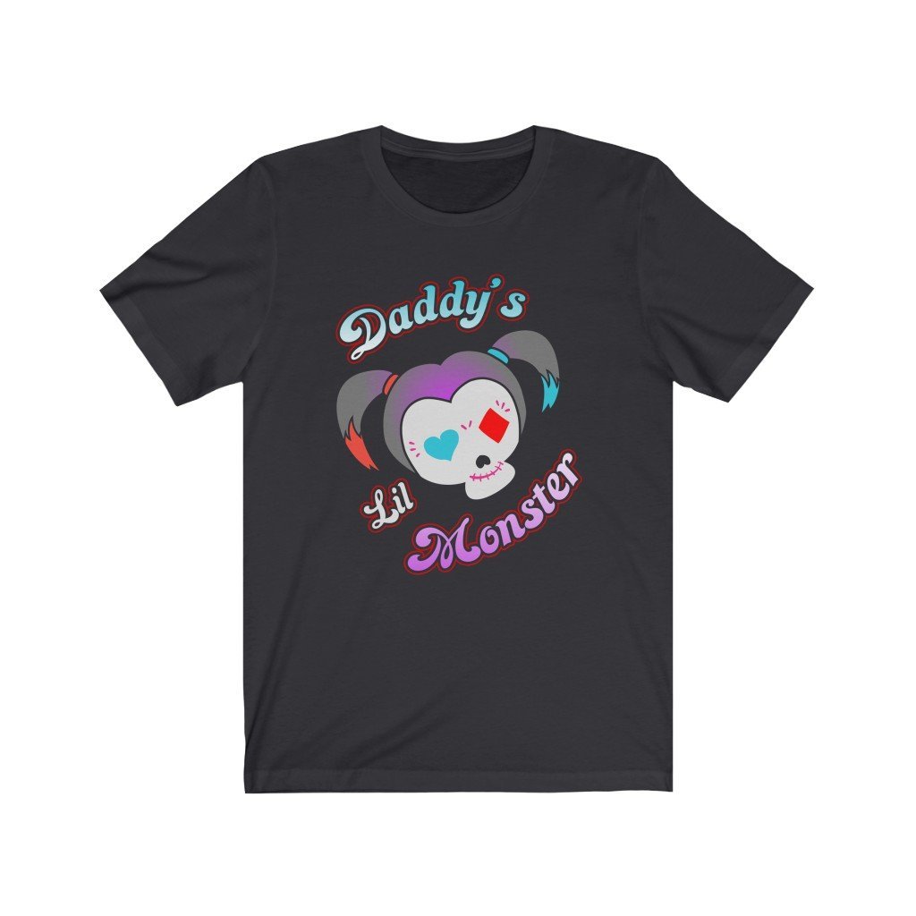 Daddy's Lil Monster - Harley Quinn T-Shirt (Unisex) [Dark Grey] NAB It Designs