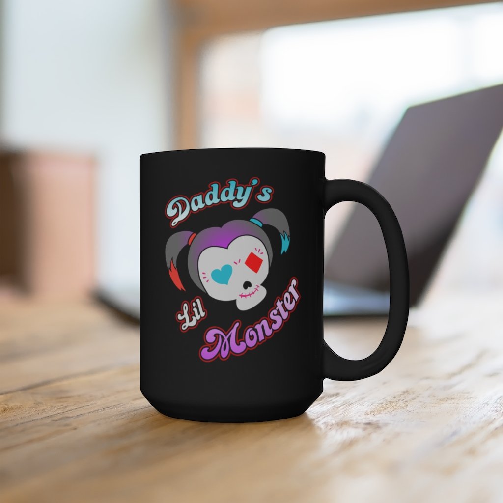 Daddy's Lil Monster Mug - Harley Quinn Coffee Mug, 15oz [15oz] NAB It Designs