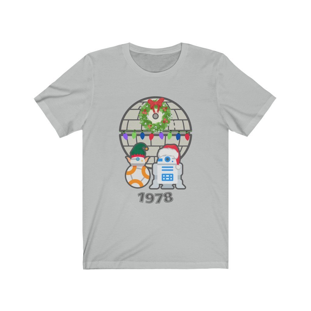 Droids Holiday 1978 - Funny Star Wars T-Shirt (Unisex) [Ash] NAB It Designs