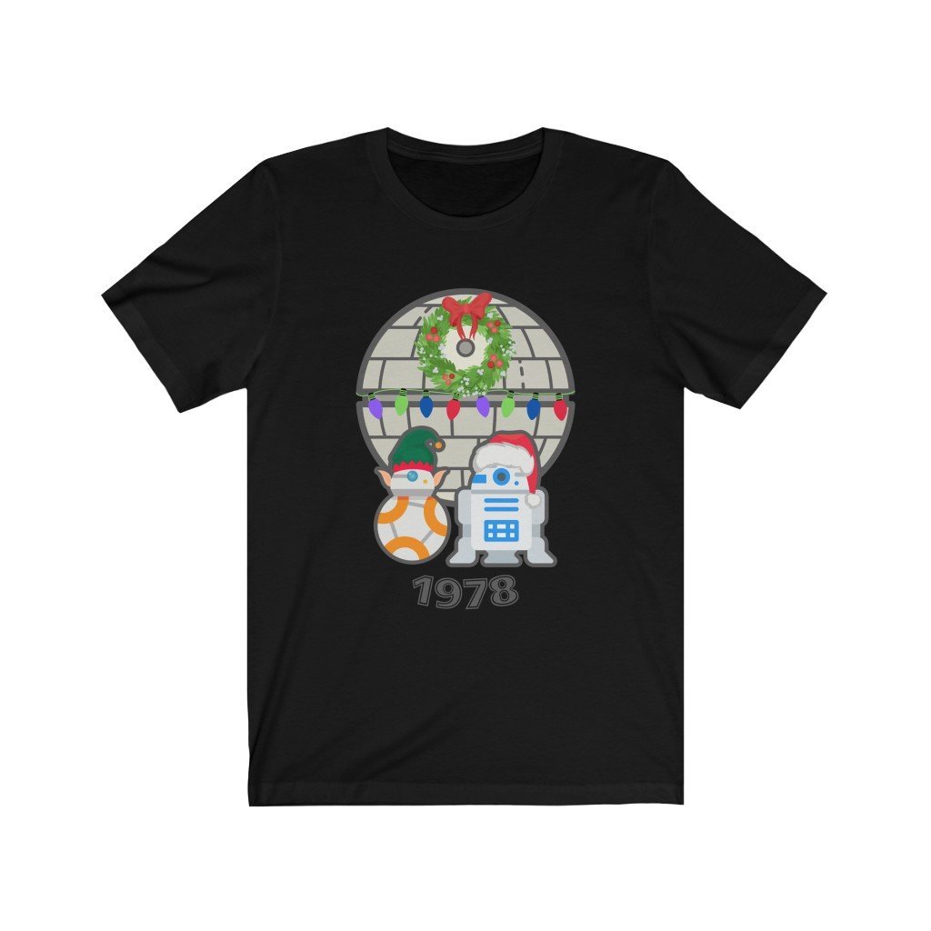 Droids Holiday 1978 - Funny Star Wars T-Shirt (Unisex) [Black] NAB It Designs