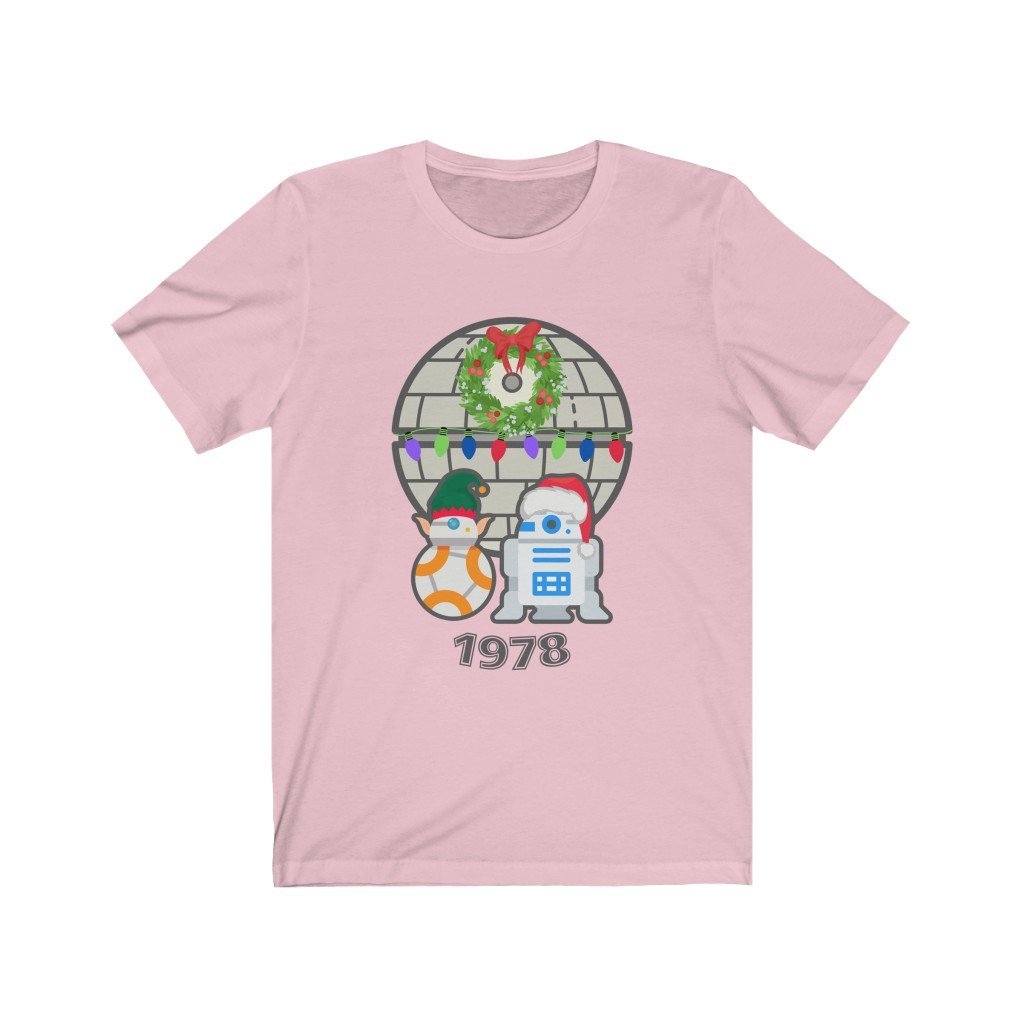 Droids Holiday 1978 - Funny Star Wars T-Shirt (Unisex) [Pink] NAB It Designs