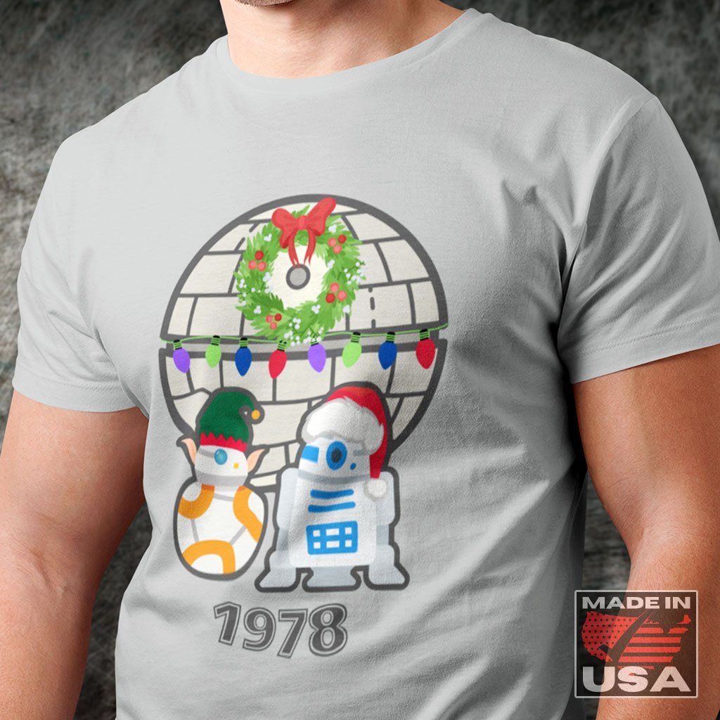 Droids Holiday 1978 - Funny Star Wars T-Shirt (Unisex) [Silver] NAB It Designs