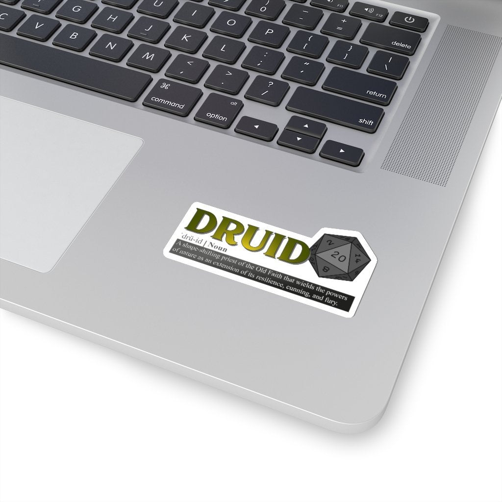 Druid Class Definition - Funny Dungeons & Dragons Sticker [3" × 3"] NAB It Designs