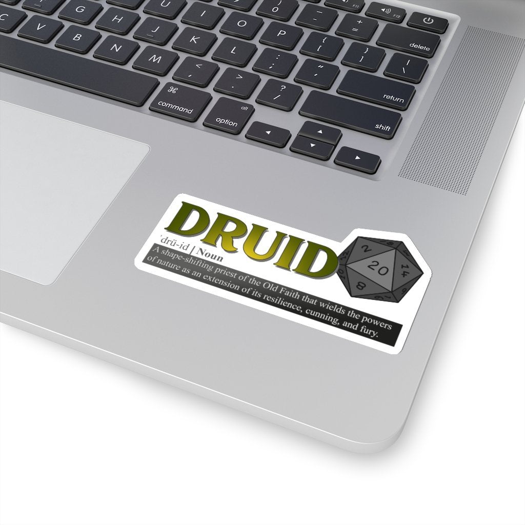 Druid Class Definition - Funny Dungeons & Dragons Sticker [4" × 4"] NAB It Designs