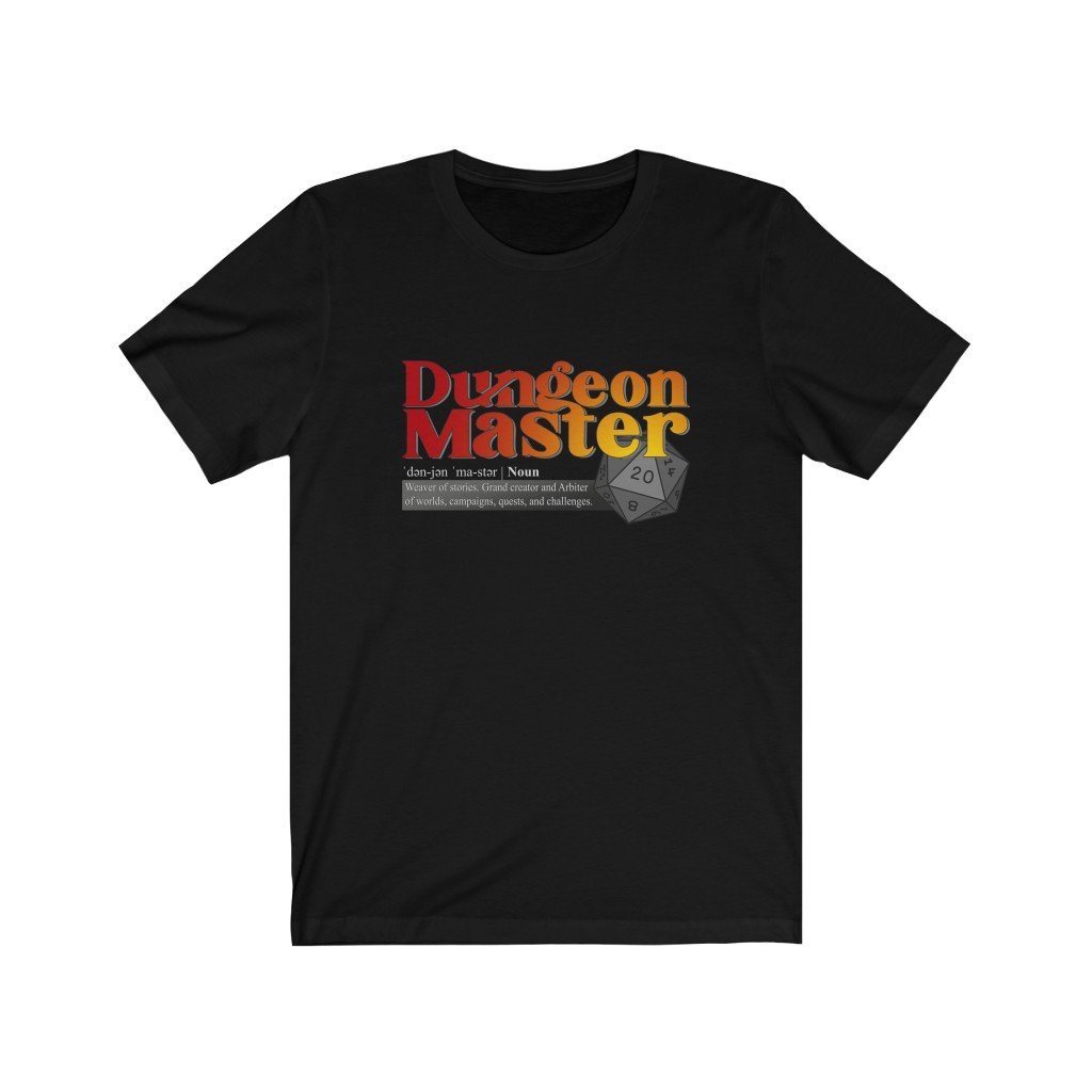 Dungeon Master Definition - Funny Dungeons & Dragons T-Shirt (Unisex) [Black] NAB It Designs