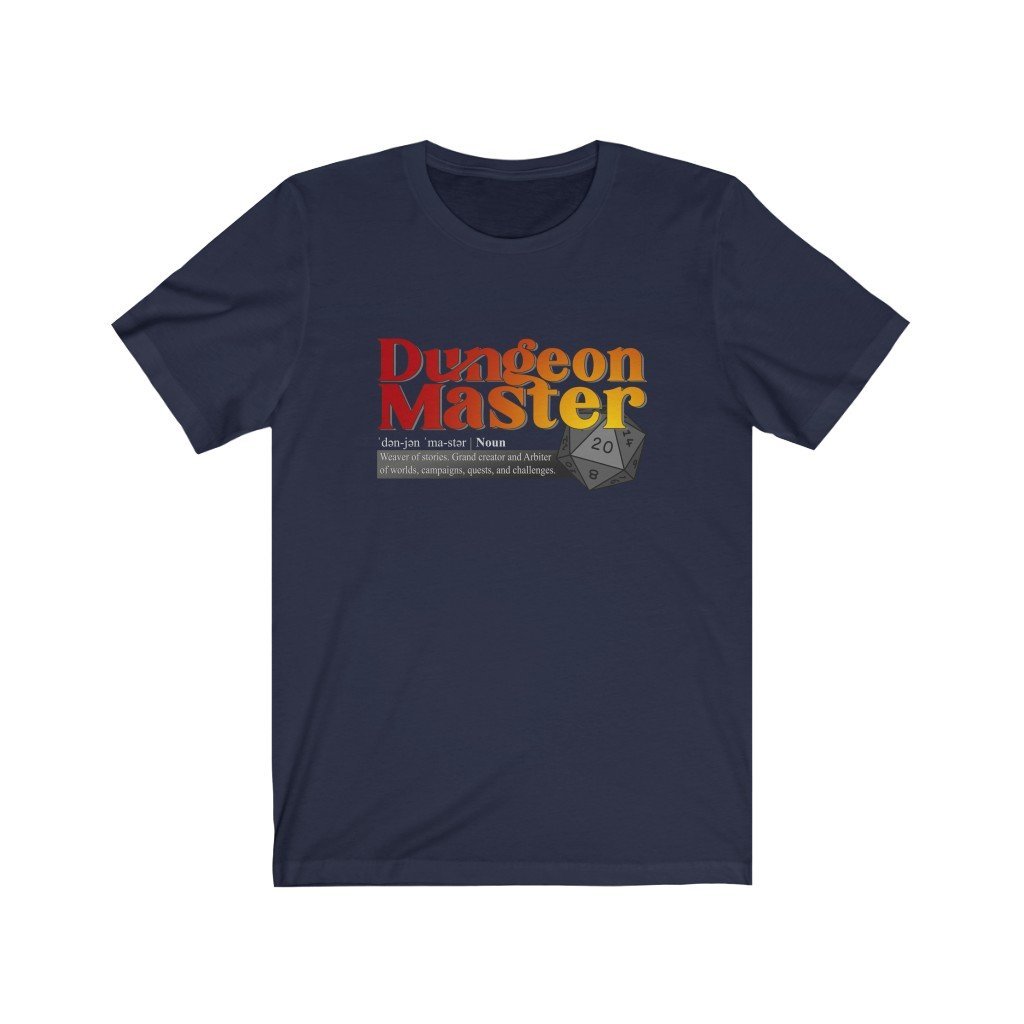 Dungeon Master Definition - Funny Dungeons & Dragons T-Shirt (Unisex) [Navy] NAB It Designs