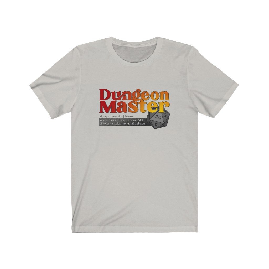 Dungeon Master Definition - Funny Dungeons & Dragons T-Shirt (Unisex) [Silver] NAB It Designs