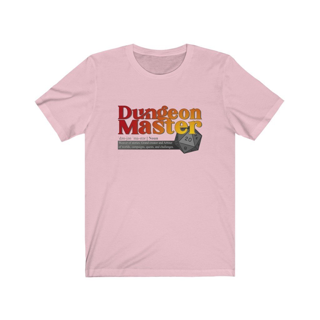 Dungeon Master Definition - Funny Dungeons & Dragons T-Shirt (Unisex) [Pink] NAB It Designs