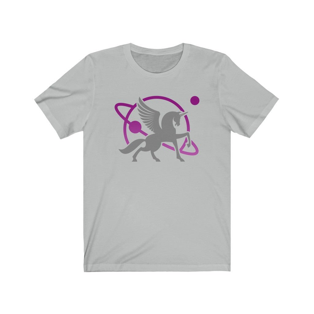 Grey Unipeg - Unicorn Pegasus Sci-Fi - Sci-Fi T-Shirt (Unisex) [Ash] NAB It Designs