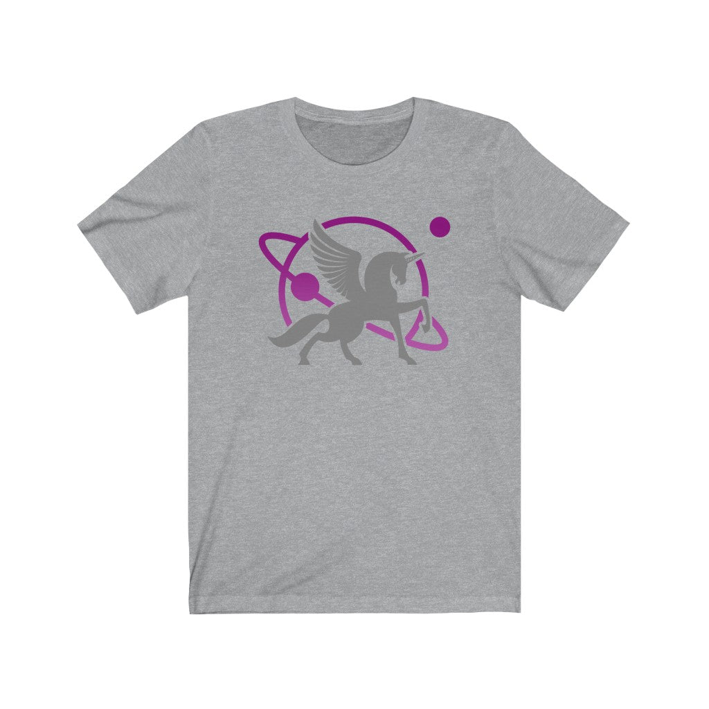 Grey Unipeg - Unicorn Pegasus Sci-Fi - Sci-Fi T-Shirt (Unisex) [Athletic Heather] NAB It Designs