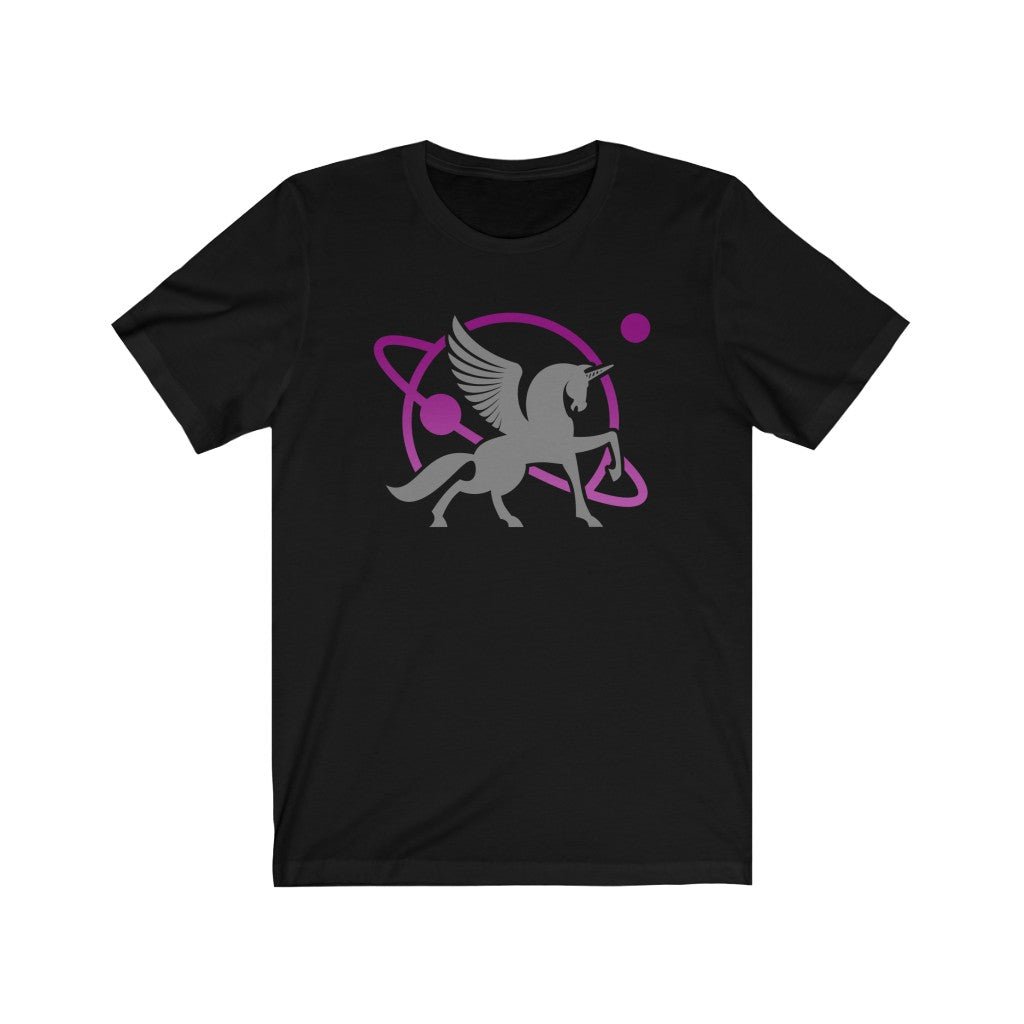 Grey Unipeg - Unicorn Pegasus Sci-Fi - Sci-Fi T-Shirt (Unisex) [Black] NAB It Designs