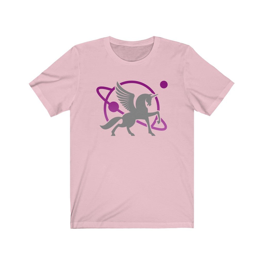 Grey Unipeg - Unicorn Pegasus Sci-Fi - Sci-Fi T-Shirt (Unisex) [Pink] NAB It Designs