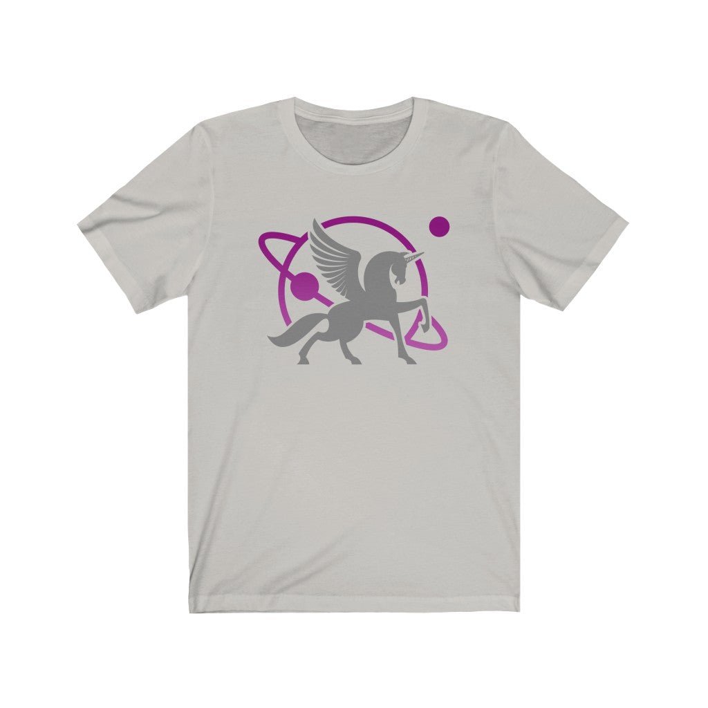 Grey Unipeg - Unicorn Pegasus Sci-Fi - Sci-Fi T-Shirt (Unisex) [Silver] NAB It Designs