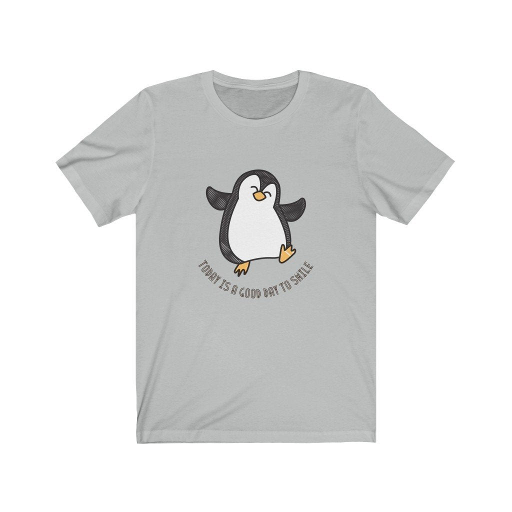 Happy Dancing Penguin - T-Shirt (Unisex) [Ash] NAB It Designs