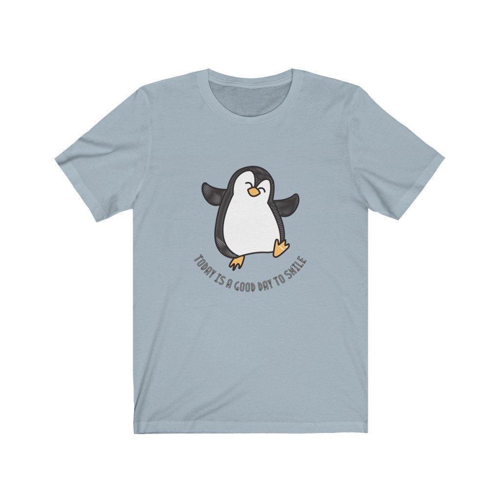 Happy Dancing Penguin - T-Shirt (Unisex) [Light Blue] NAB It Designs