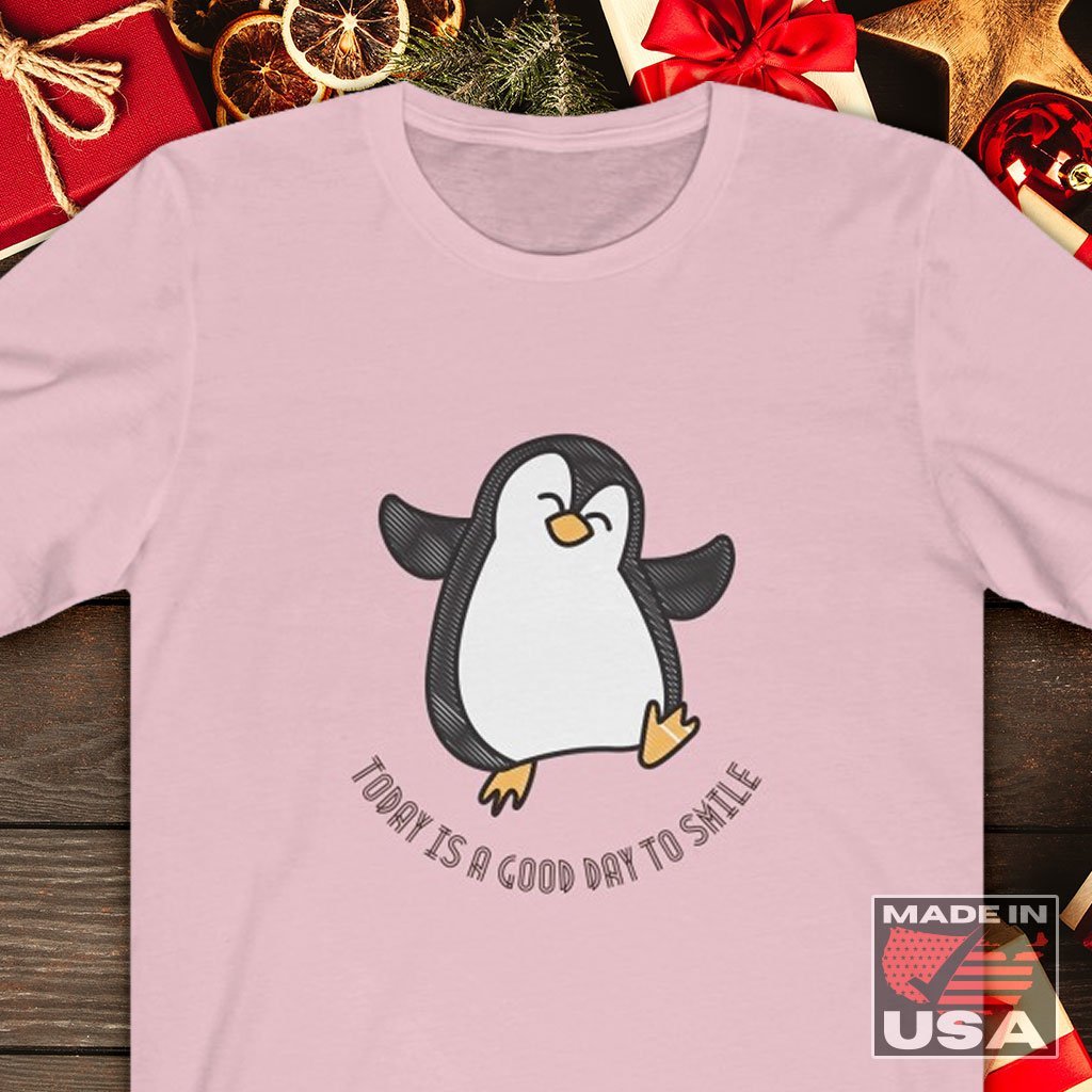 Happy Dancing Penguin - T-Shirt (Unisex) [Pink] NAB It Designs