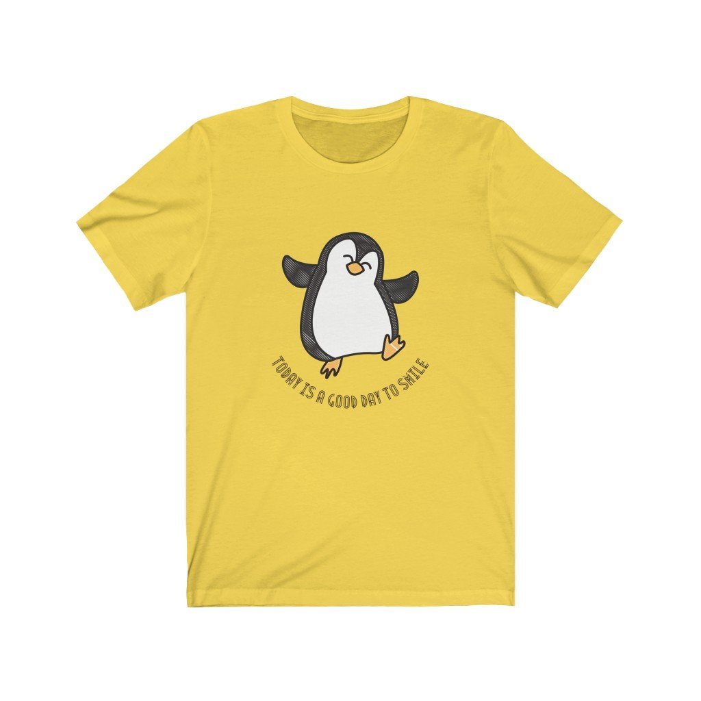 Happy Dancing Penguin - T-Shirt (Unisex) [Yellow] NAB It Designs
