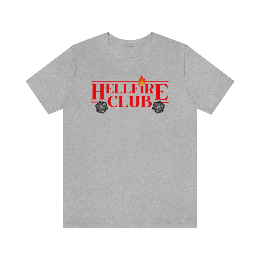 Hellfire Club - Stranger Things-Themed T-Shirt (Unisex) [Athletic Heather] NAB It Designs
