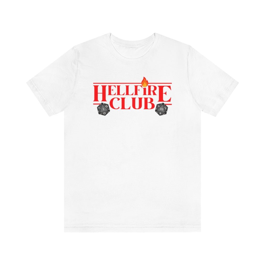 Hellfire Club - Stranger Things-Themed T-Shirt (Unisex) [White] NAB It Designs