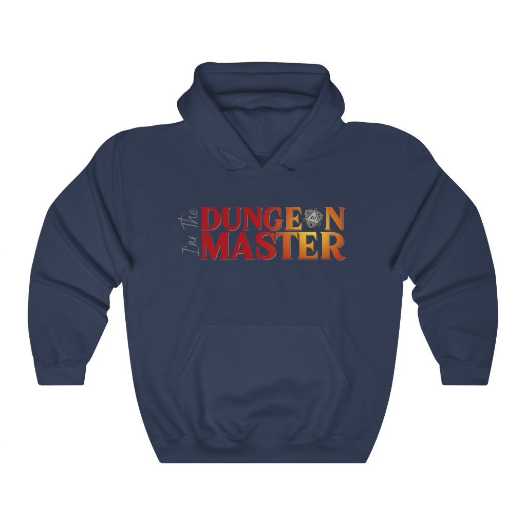 I'm Dungeon Master The - Funny Dungeons & Dragons Hooded Sweatshirt (Unisex) [Navy] NAB It Designs