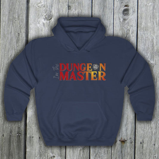 I'm Dungeon Master The - Funny Dungeons & Dragons Hooded Sweatshirt (Unisex) [Navy] NAB It Designs