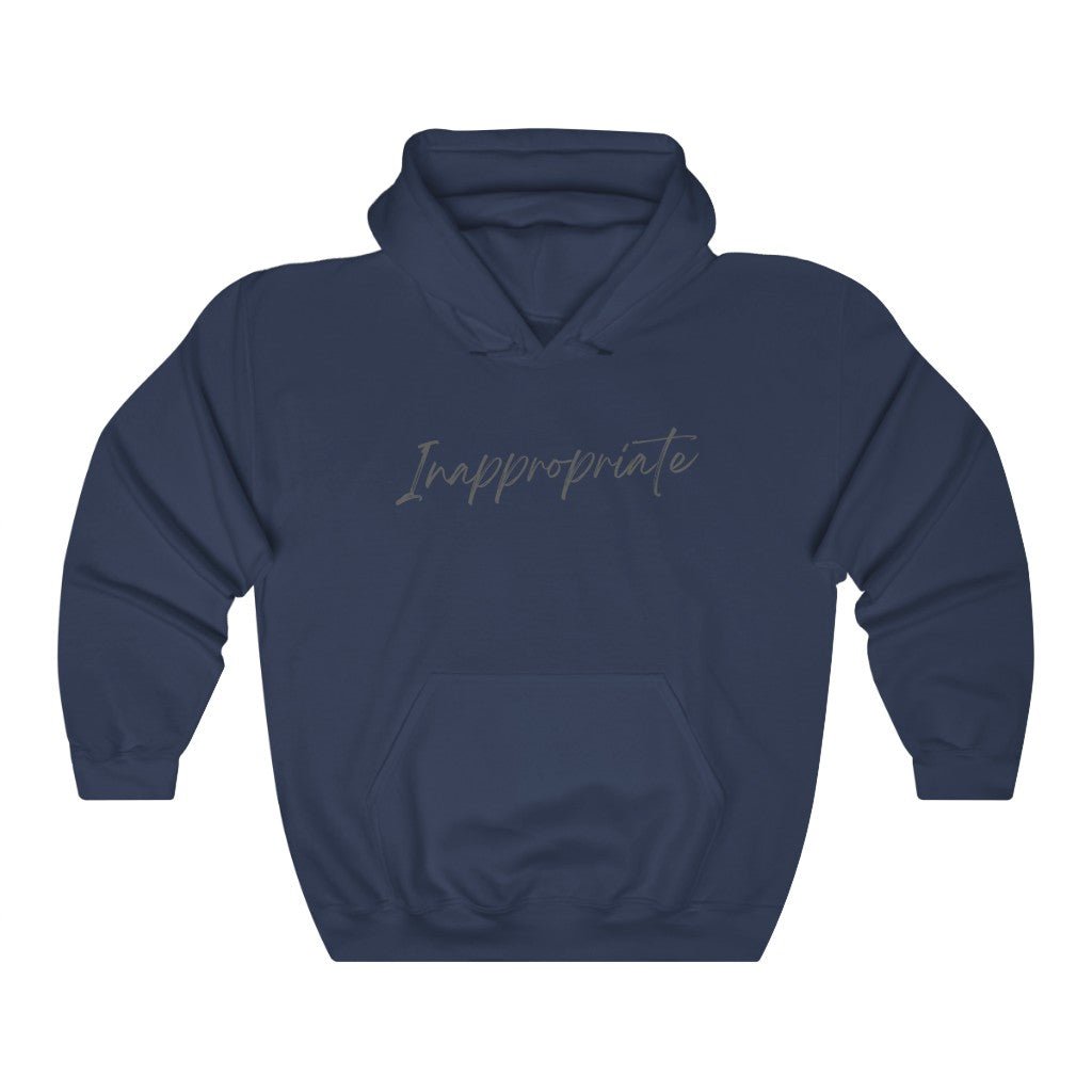 Inappropriate Funny - Hooded Sweatshirt [Navy] NAB It Designs