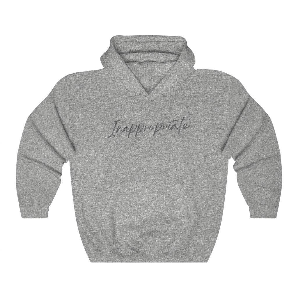 Inappropriate Funny - Hooded Sweatshirt [Sport Grey] NAB It Designs