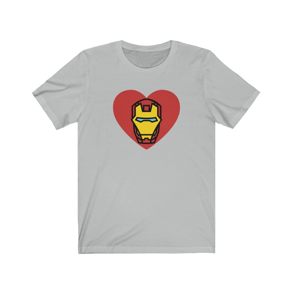 Iron Man Themed Valentine's Day T-shirt [Ash] NAB It Designs