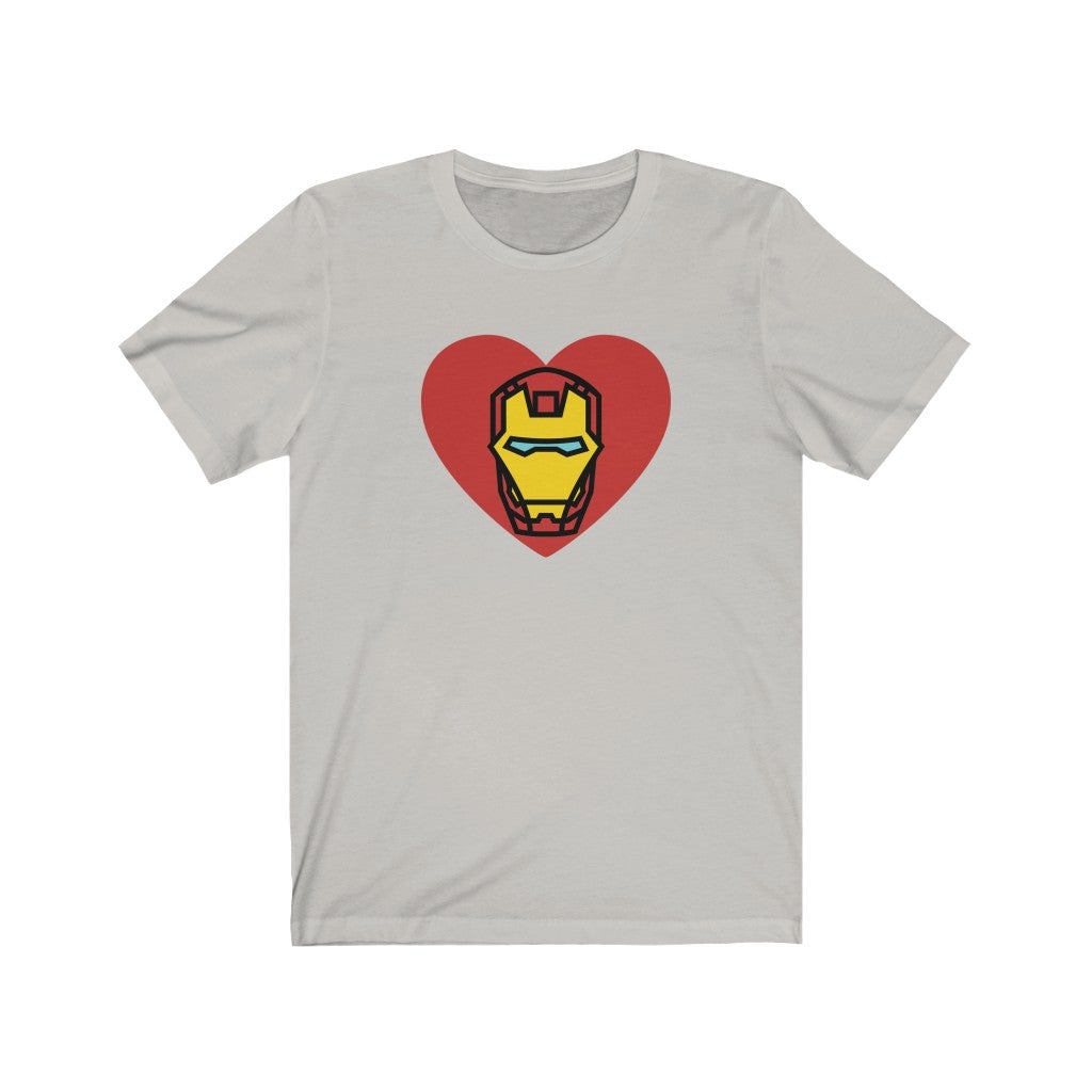 Iron Man Themed Valentine's Day T-shirt [Silver] NAB It Designs